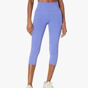Amazon Essentials High-Waist Lavender Capri Leggings